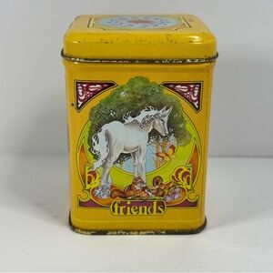 Vintage Unicorn Friends Yellow Candle Holder